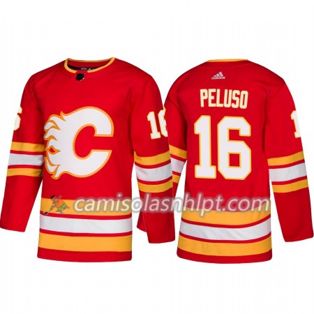 Camisola Calgary Flames Anthony Peluso 26 Adidas 2018-2019 Alternate Authentic - Homem